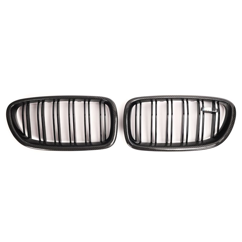 BMW 5 Series / M5 F10/F11 Carbon Fibre Double Slat Front Grills (2010-2017)
