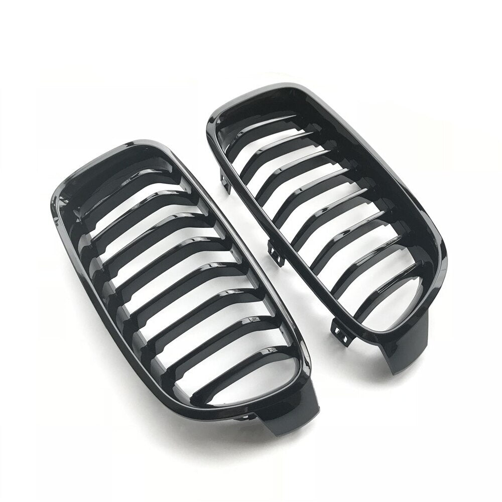 BMW 3 Series F30/F31/F35 Gloss Black Single Slat Front Grills (2012-2019)