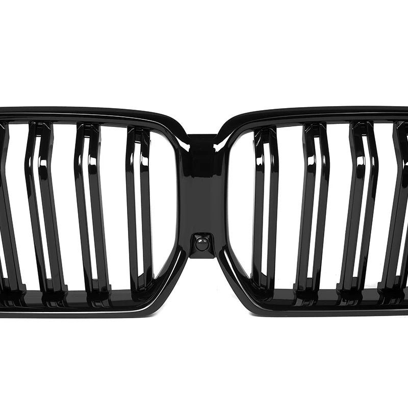 BMW X6 & X6M G06 F96 Gloss Black Double Slat Front Grills (2019-2022)