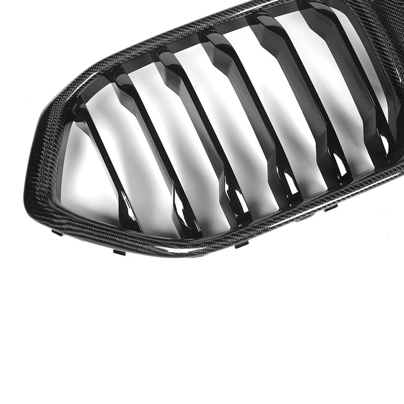 BMW X6 & X6M G06 F96 Carbon Fibre Single Slat Front Grills (2019-2022)