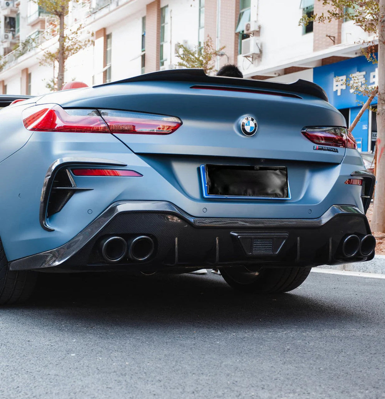 BMW 8 Series G14 / M8 F91 Convertible Pre-Preg Dry Carbon Fibre Ac Style Rear Spoiler By OPTIC (2018+)