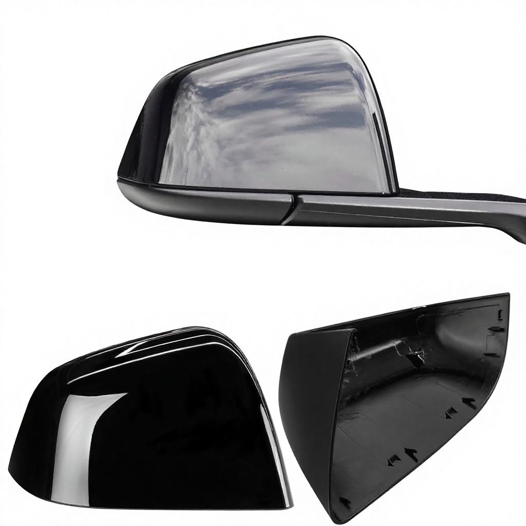 Tesla Model Y Gloss Black Mirror Covers (2020-2024)