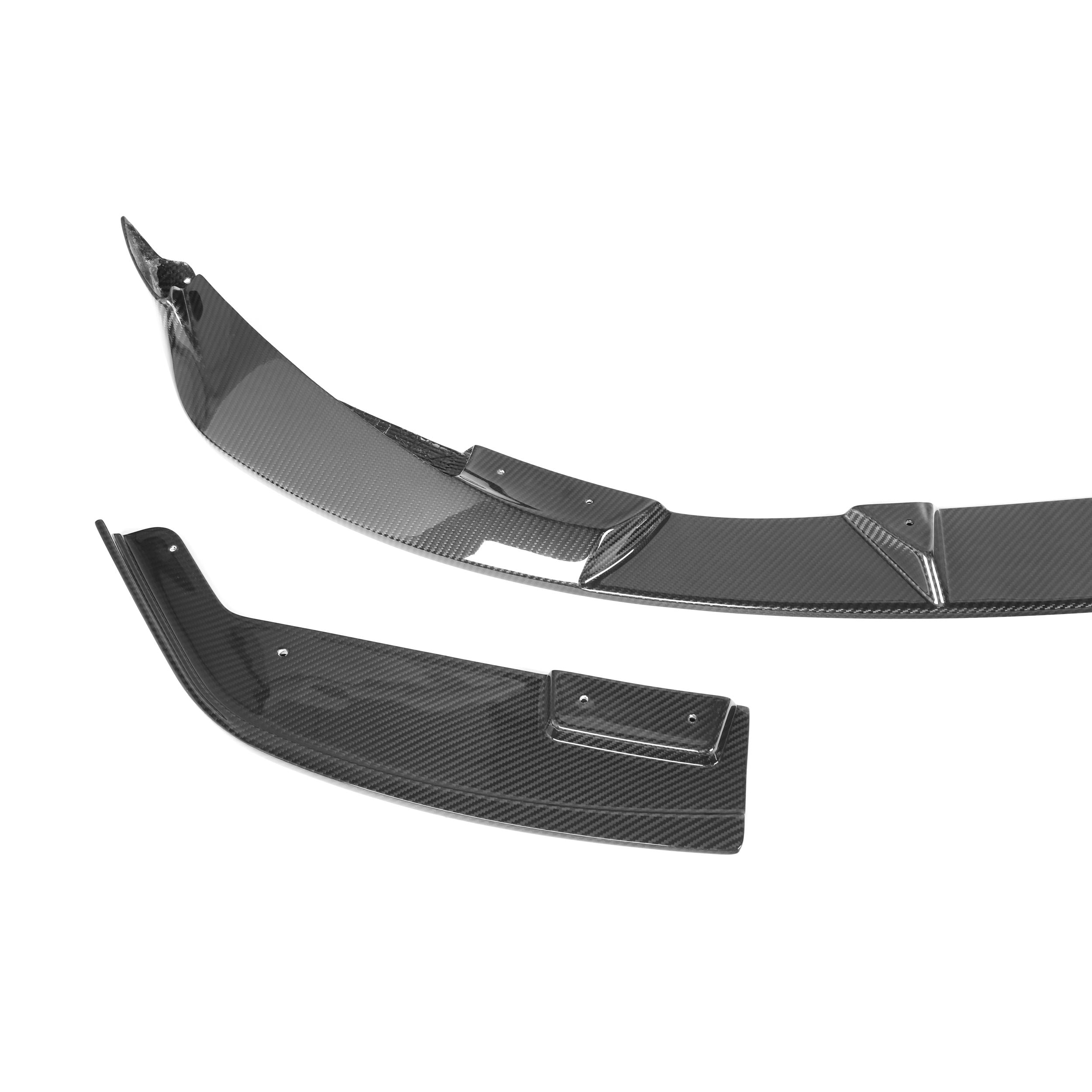 BMW M3 G80 G81 / M4 G82 G83 Pre-Preg Dry Carbon Fibre 3D Style Front Lip Splitter By OPTIC (2021+)