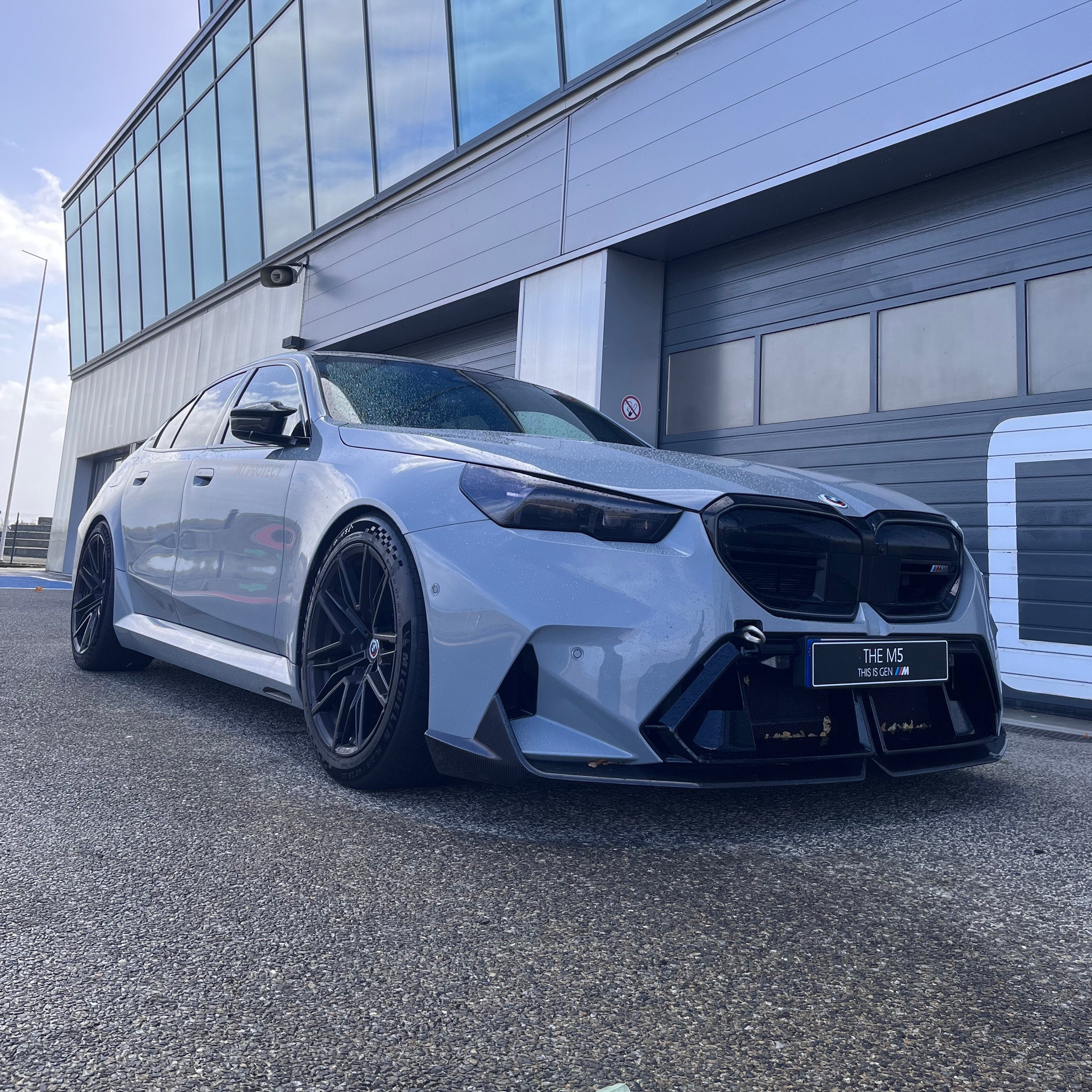 BMW M5 G90 Pre-Preg Dry Carbon Fibre Mp Style Front Lip Splitter By OPTIC (2024+)