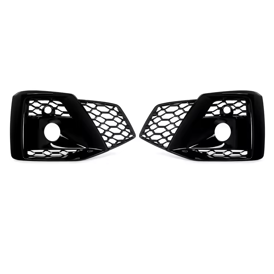 Audi A5/S5 B9.5 Gloss Black Fog Light Grills (2020-2024)