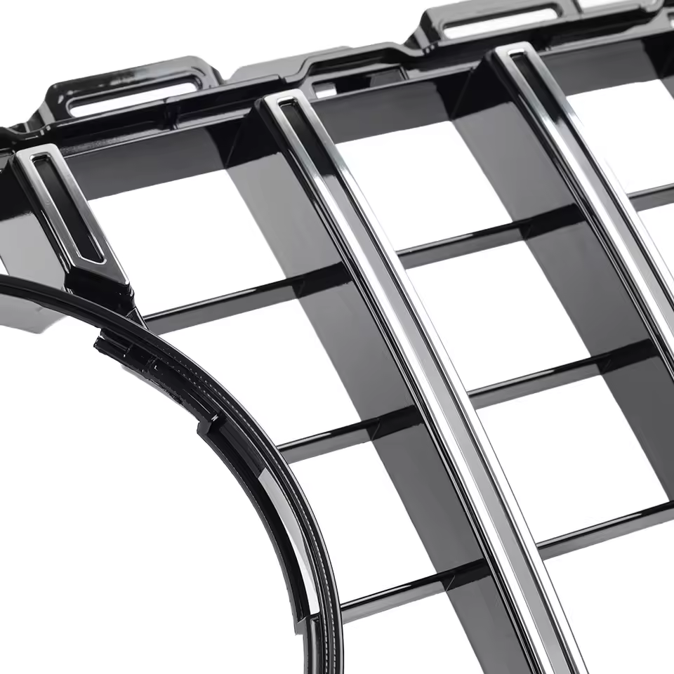 Mercedes C-Class C63 W205/C205 Gloss Black Panamericana GT Style Grill (2015-2018)