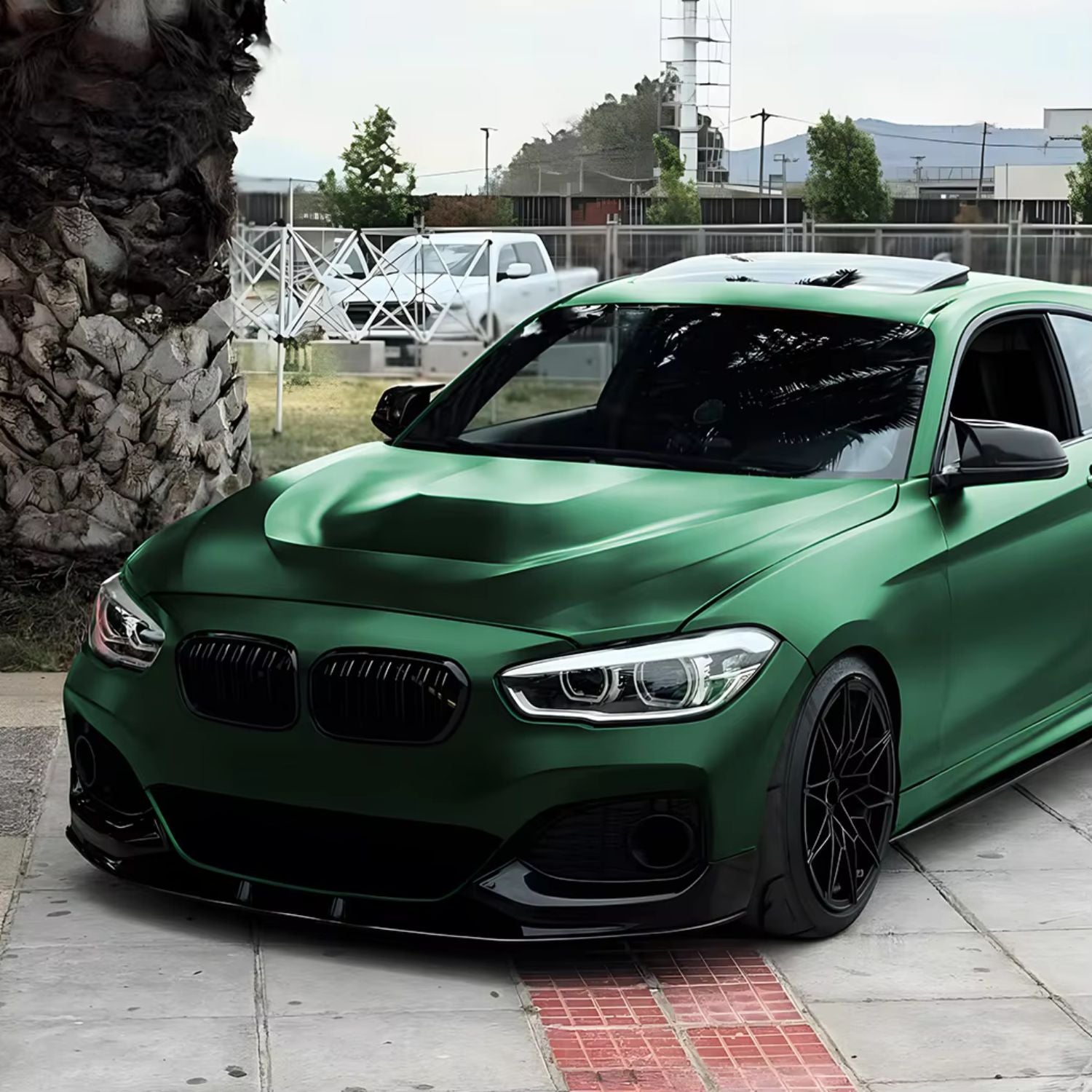 BMW 1 Series F20/F21 LCI MP Style Gloss Black Front Lip Splitter (2015-2019)