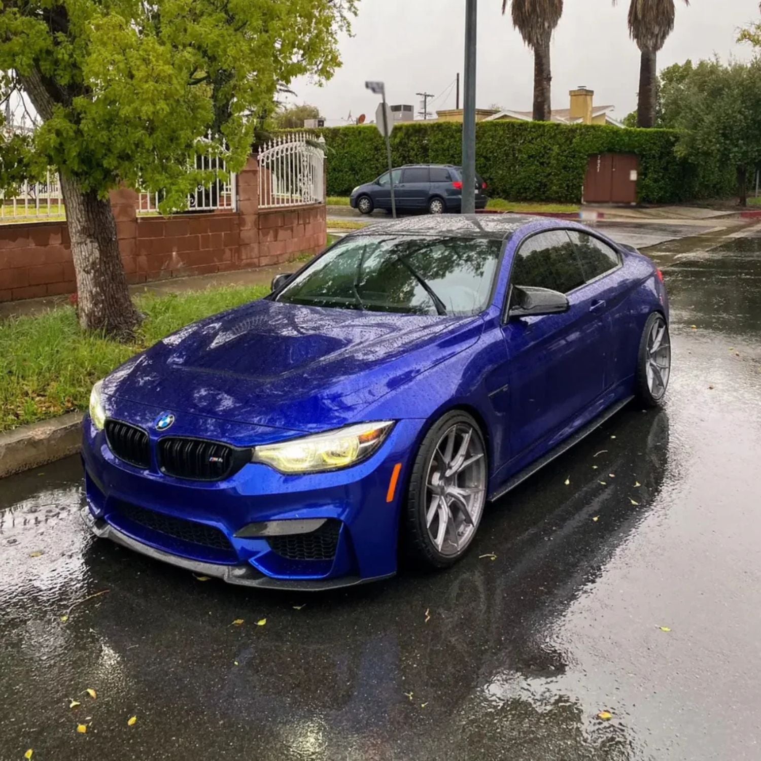 BMW M3 F80 / M4 F82 F83 Pre-Preg Dry Carbon Fibre Cs Style Front Lip Splitter By OPTIC (2014-2019)
