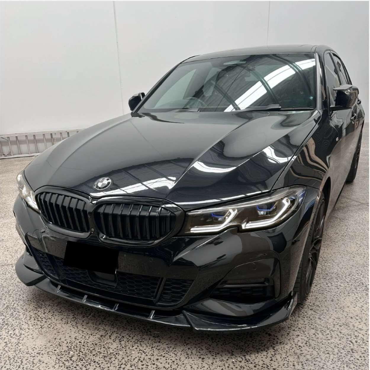 BMW 3 Series M-Sport G20/G21 Competition Style Gloss Black Front Lip Splitter (2019-2022)