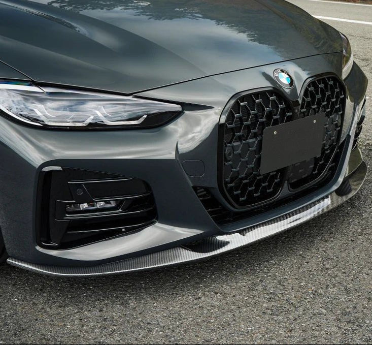 BMW 4 Series G22 G23 M Sport Carbon Fibre 3D Style Front Lip Splitter (2020+)