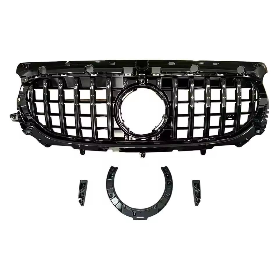 Mercedes GLA H247 Facelift Gloss Black Panamericana GT Style Grill (2023+)