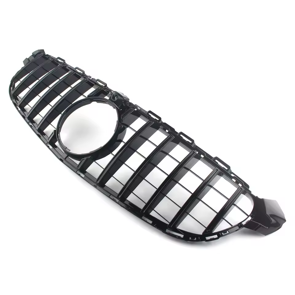 Mercedes C-Class C63 W205/C205 Gloss Black Panamericana GT Style Grill (2015-2018)