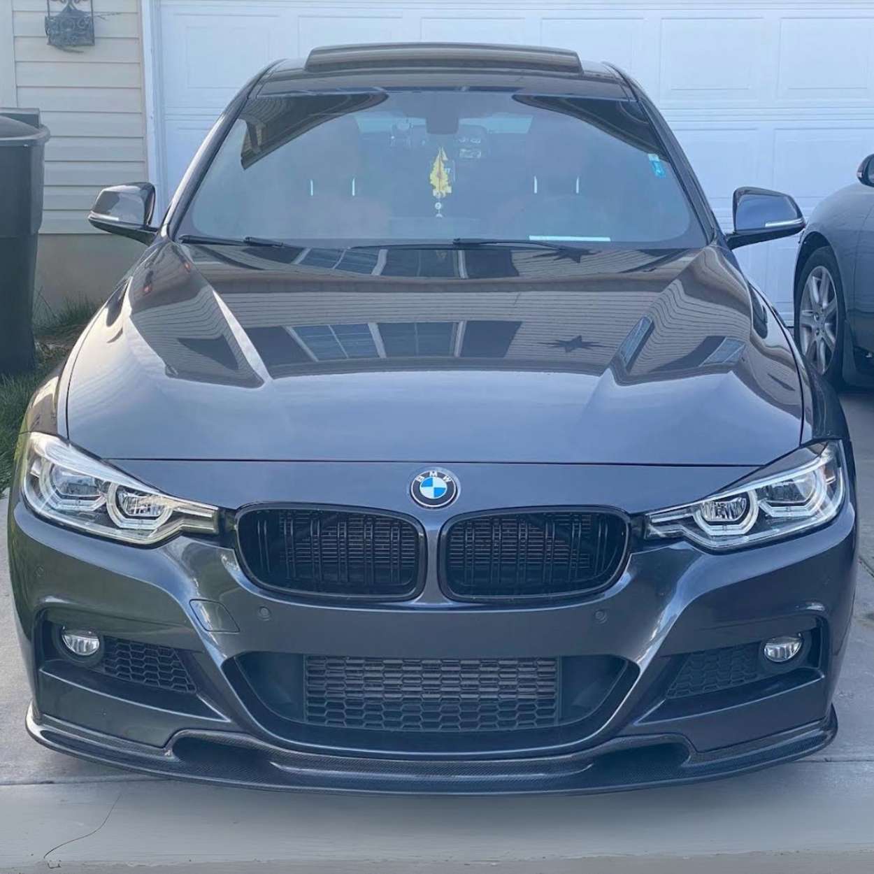 BMW 3 Series F30 / F31 Carbon Fibre V Style Front Bumper Splitter (2012-2019)