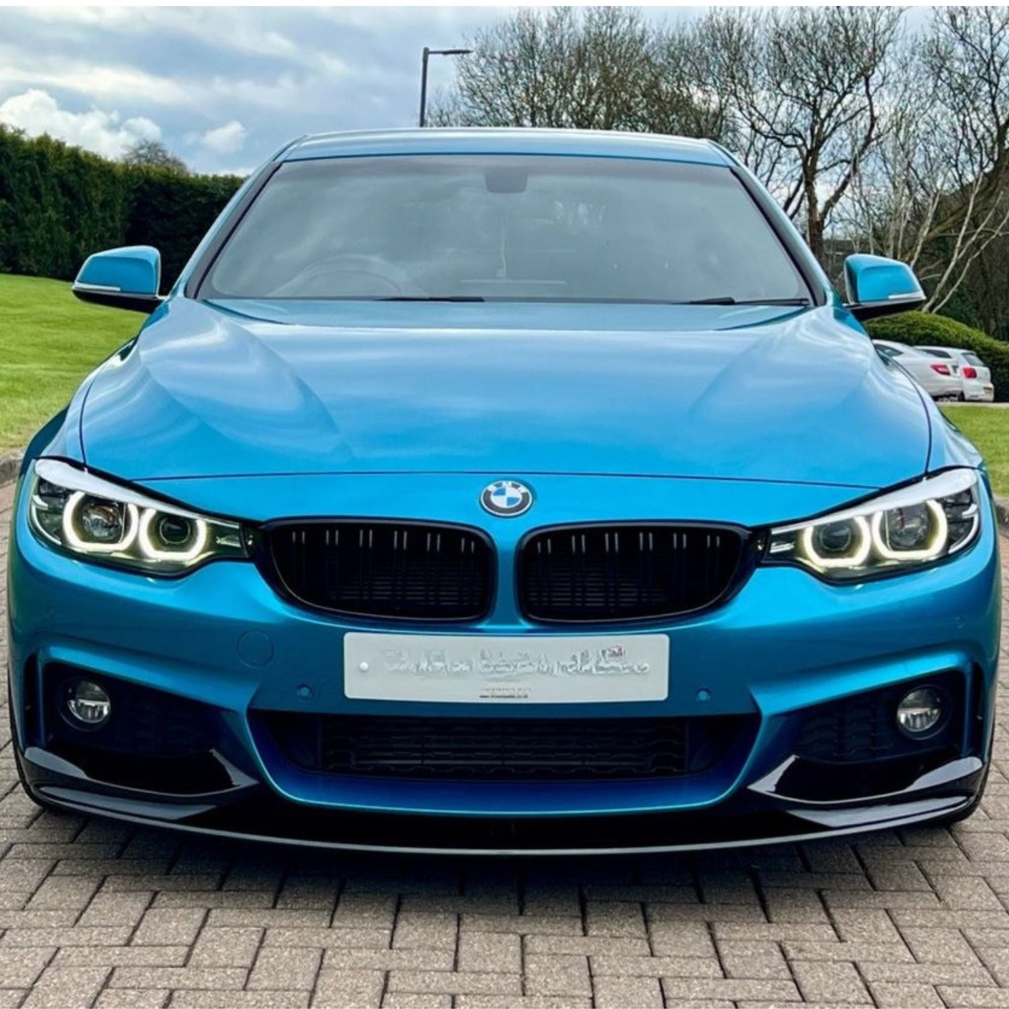 BMW 4 Series & M3 M4 Gloss Black Double Slat Front Grills F32 F33 F36 F80 F82 F83 (2014-2020)