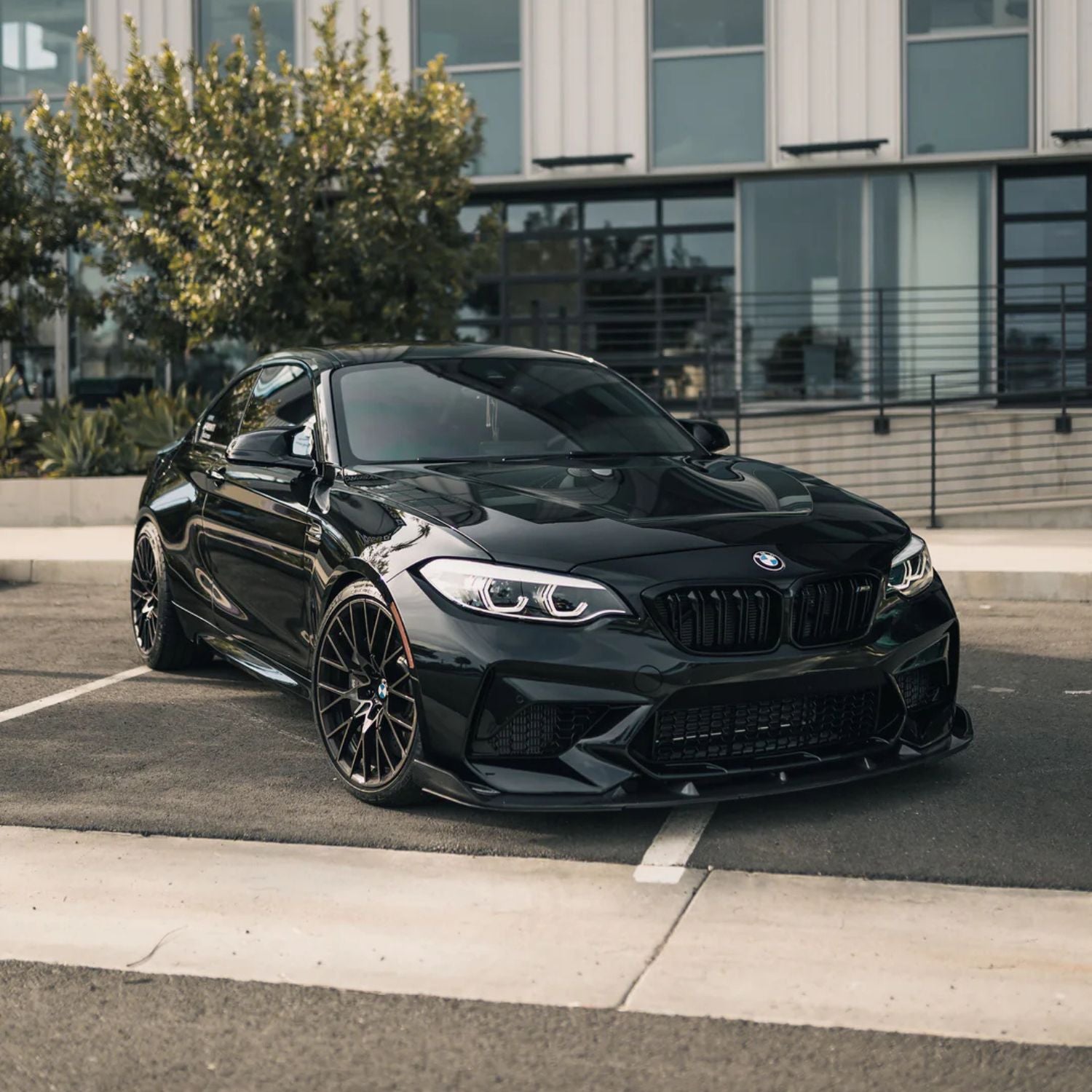 BMW M2 F87 Carbon Fibre 3D Style Front Bumper Splitter (2015-2018)