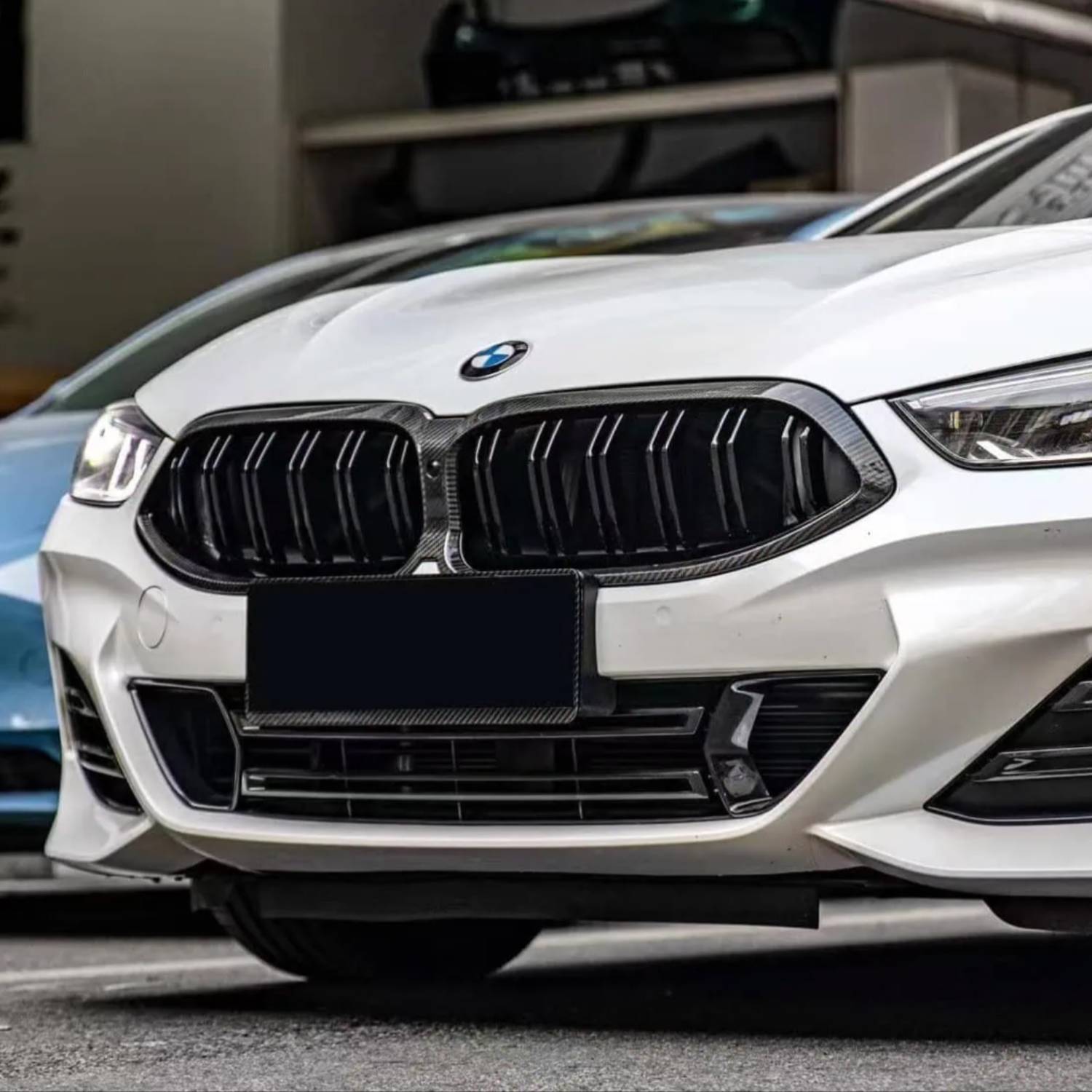 BMW 8 Series G14 G15 G16 LCI Pre-Preg Dry Carbon Fibre Double Slat Grill (2023+)