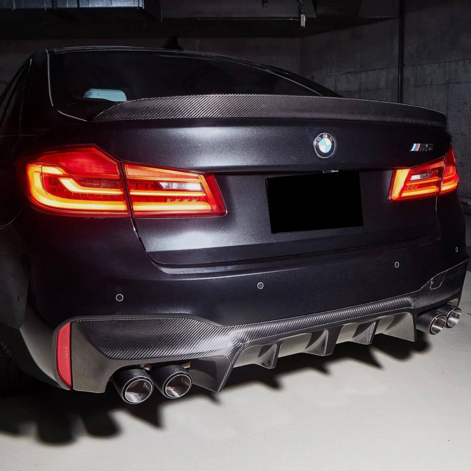 BMW 5 Series G30 / M5 F90 Pre-Preg Dry Carbon Fibre 3D Style Rear Spoiler By OPTIC (2017-2023)