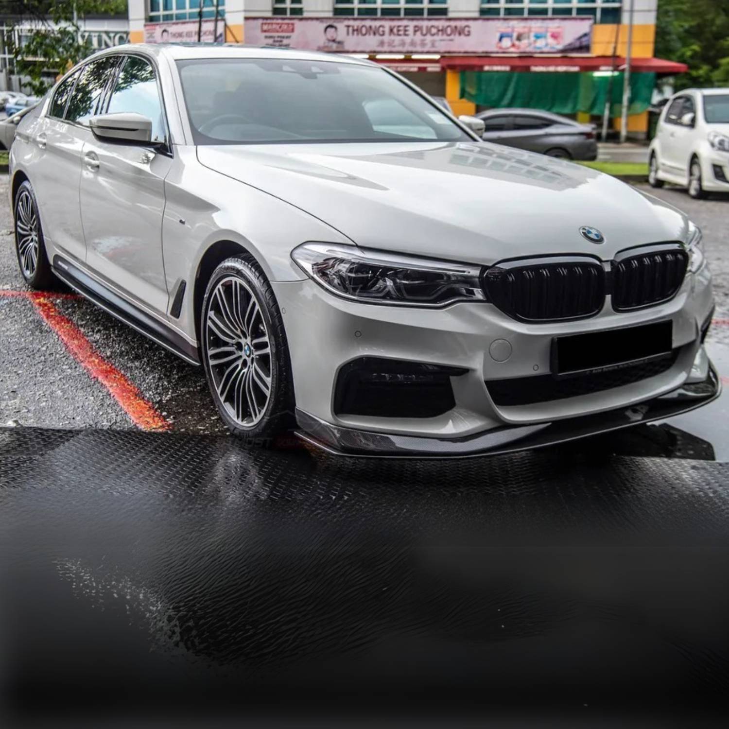 BMW 5 Series G30 M-Sport Carbon Fibre Ac Style Front Lip Splitter (2017-2020)