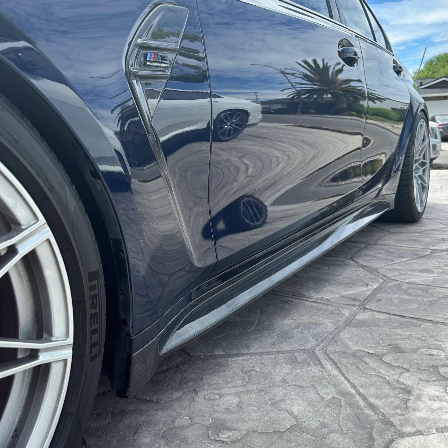 BMW M3 G80 G81 / M4 G82 G83 Pre-Preg Dry Carbon Fibre Oem Style Side Skirts By OPTIC (2021+)